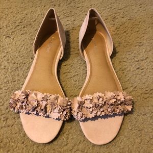 Lane Bryant blush floral sandals